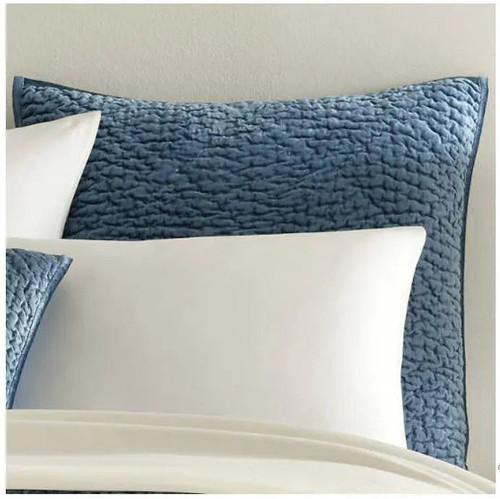 Pine Cone Hill Parisienne Velvet Slate Quilted Sham