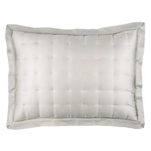 Pine Cone Hill Silken Solid Grey Puff Sham - Lavender Fields