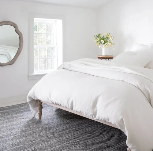 Dash & Albert Melange Stripe Grey/Ivory Indoor/Outdoor Rug Dash and Albert
