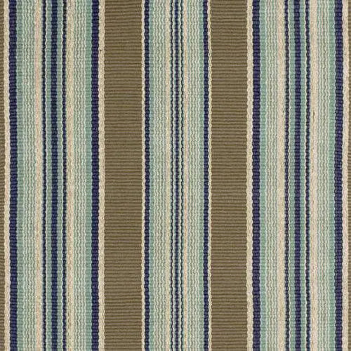 Dash & Albert Blue Heron Stripe Indoor/Outdoor Rug
