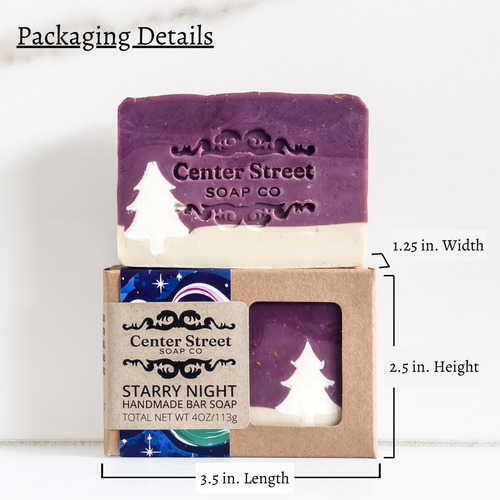 Starry Night Handmade Bar Soap - 4oz Center Street Soap Co