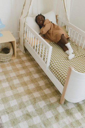 Lorena Canals Washable Rug Vichy Matcha