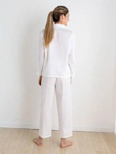 Jacaranda Living Christine White Cotton Pajamas