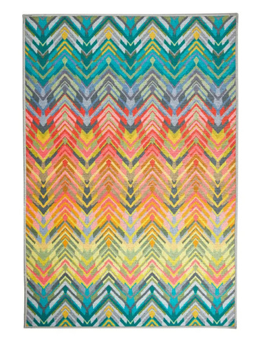 Dash & Albert Seneca Multi Machine Washable Rug - Lavender Fields