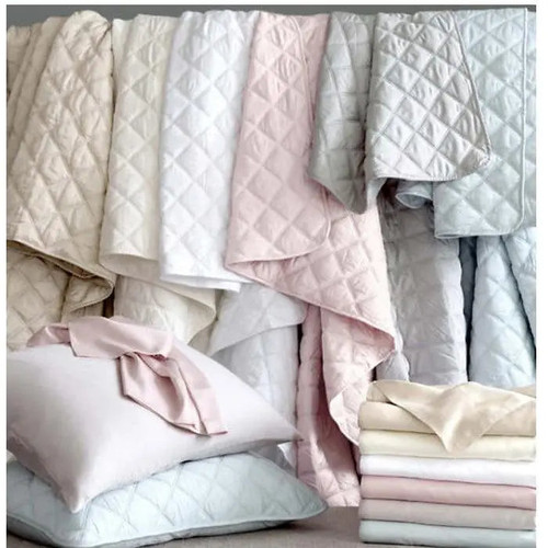 Pine Cone Hill Silken Solid White Sham - Lavender Fields