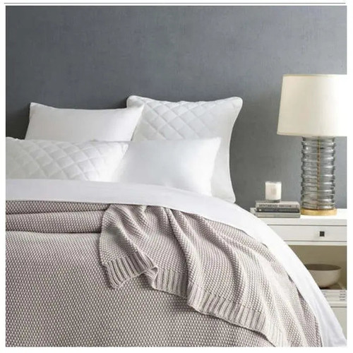 Pine Cone Hill Silken Solid White Sham - Lavender Fields