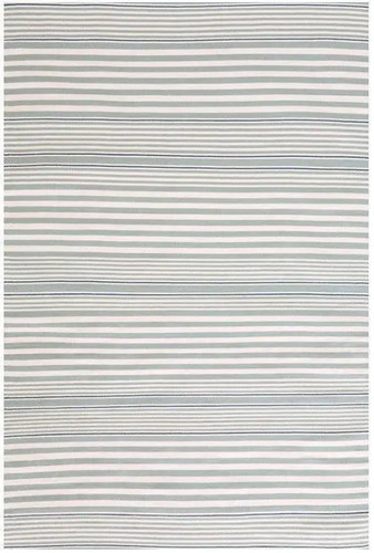 Dash & Albert Rugby Stripe Light Blue Indoor/Outdoor Rug