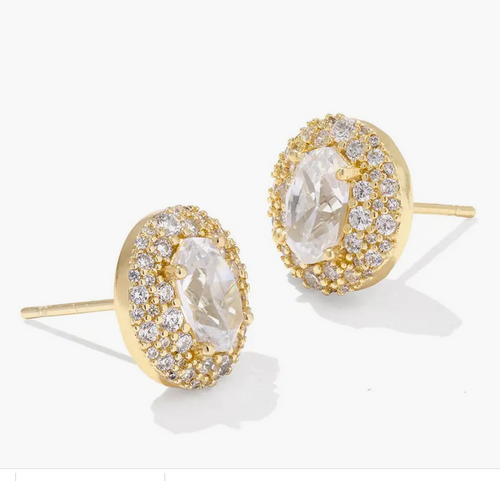 Kendra Scott Bella Gold White Cubic Zirconia Earrings
