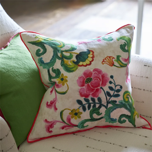 Designers Guild Osier Damasse Fuchsia Decorative Pillow