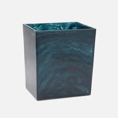 Pigeon & Poodle Abiko Rectangular Wasterbasket in Dark Teal Pigeon & Poodle