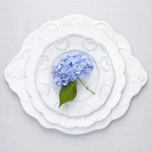 Bella Bianca Scalloped Charger Set of 4