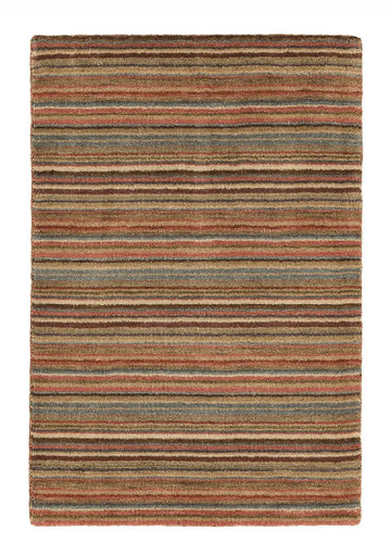 Dash & Albert Brindle Stripe Spice Hand Knotted Rug
