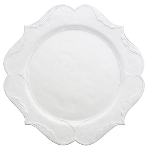 Bella Bianca Filigree Charger Set of 4 - Lavender & Company
