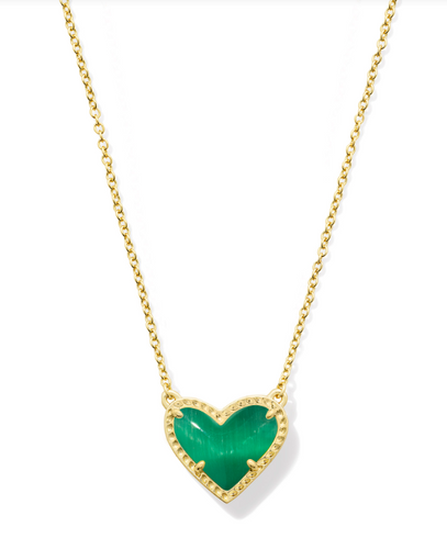Kendra Scott Ari Heart Gold Pendant Necklace