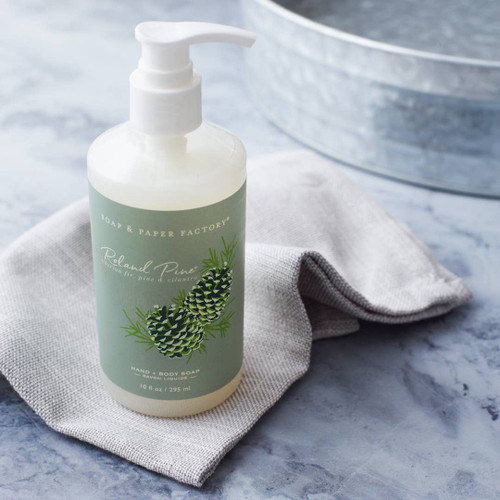 Roland Pine Hand & Body Wash 10 oz with fresh fir and pine fragrance