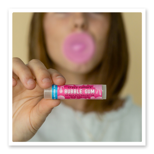 All Natural, Vegan Bubble Gum Lip Balm Crazy Rumors