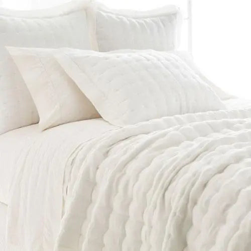 Pine Cone Hill Brussels Ivory Quilted Sham