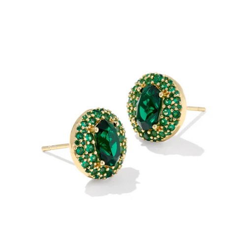 Kendra Scott Bella Green Stud Earrings