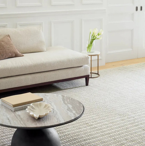 Dash & Albert Whitby Grey Hand Knotted Wool Rug - Lavender Fields