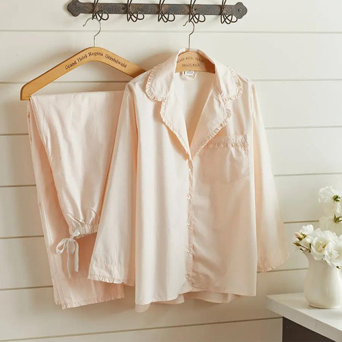 Taylor Linens Petal Ruffled Pajama Set Taylor Linens