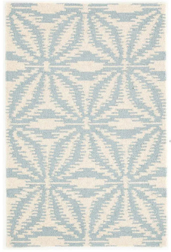 Dash & Albert Aster Sky Wool Micro Hooked Rug