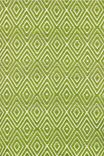Dash & Albert Diamond Sprout/White Indoor/Outdoor Rug