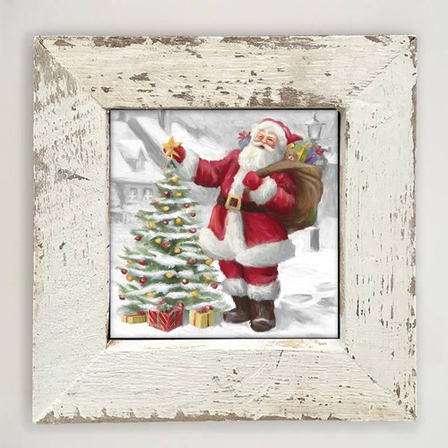 Santa with Christmas Tree Small