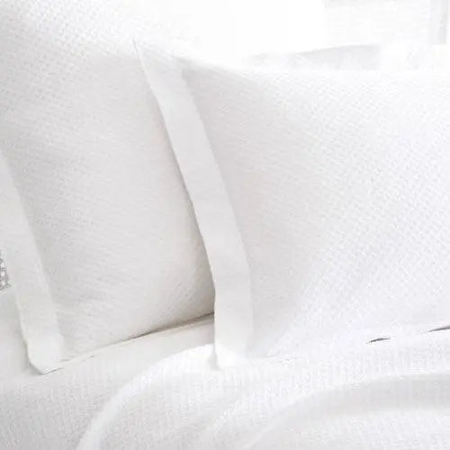 Pine Cone Hill Petite Trellis White Matelasse Sham