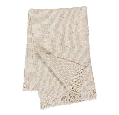Pine Cone Hill Elowyn Throw in Ivory