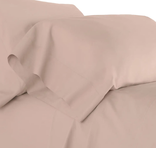 Pine Cone Hill Organic Cotton Sheet Set in Rose Quartz