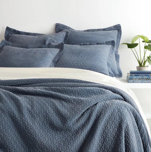 Pine Cone Hill Hawley Matelasse Sham Indigo