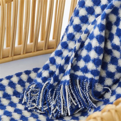 Designers Guild Lansdowne Cobalt Throw