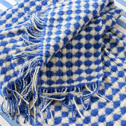 Designers Guild Lansdowne Cobalt Throw