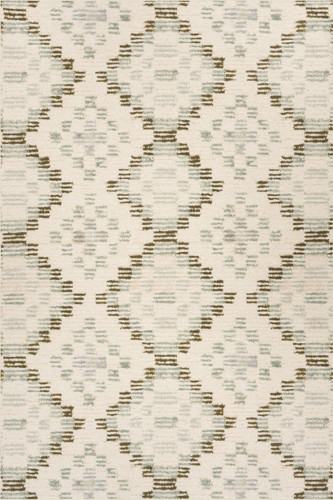 Dash & Albert Diamond Cove Green Machine Washable Rug