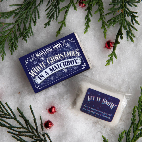 White Christmas Snow Kit In A Matchbox Marvling Bros Ltd