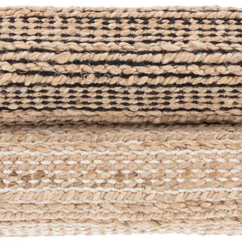 Dash & Albert Simba Black Woven Jute Rug - Lavender Fields