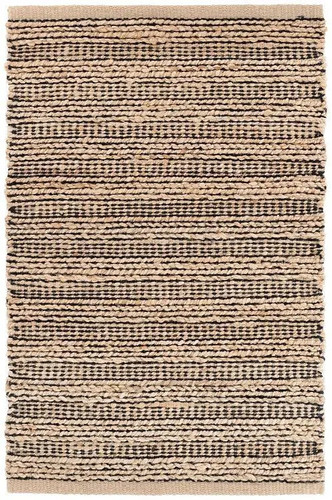 Dash & Albert Simba Black Woven Jute Rug - Lavender Fields