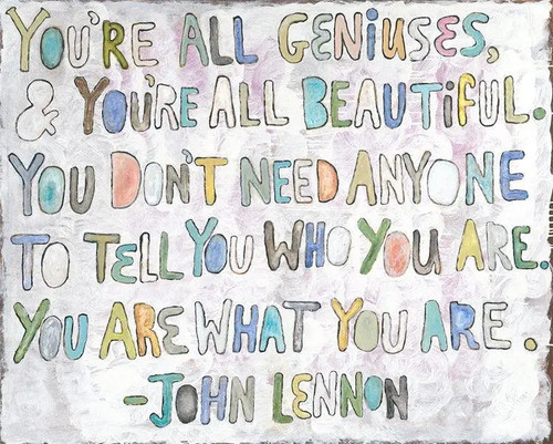 Sugarboo Designs John Lennon You're All Geniuses Gallery Art Print