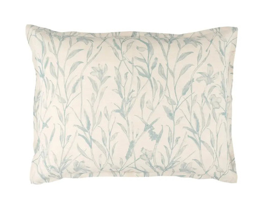 Pine Cone Hill Margot Linen Pewter Blue Sham - Lavender Fields
