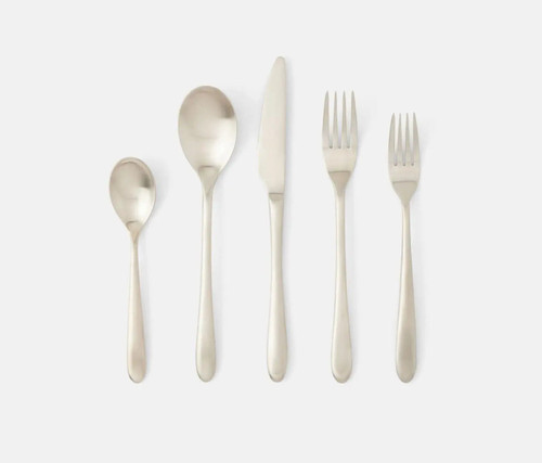 Blue Pheasant Alba Silver Flatware - Lavender Fields