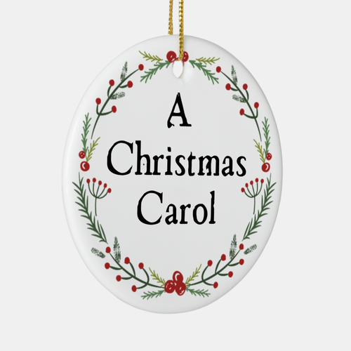 Dickens A Christmas Carol Porcelain Ornament