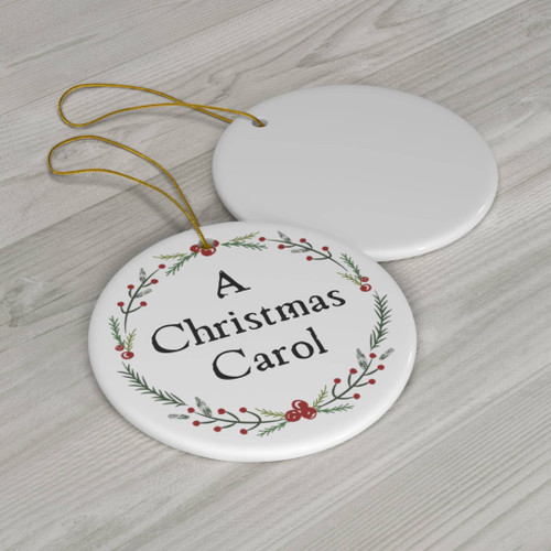 Dickens A Christmas Carol Porcelain Ornament