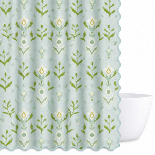 Laura Park Petal Garden Aqua Shower Curtain - Standard, 72" x 72"