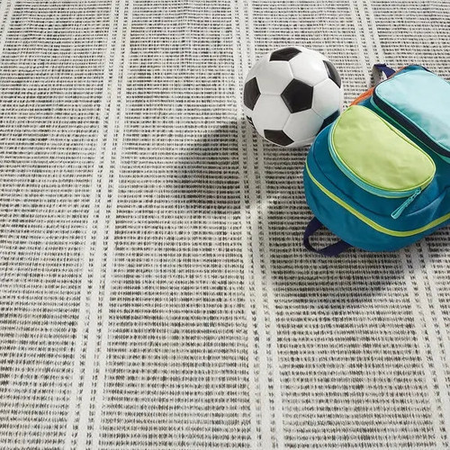 Dash & Albert Malta Grey Washable Rug Dash and Albert