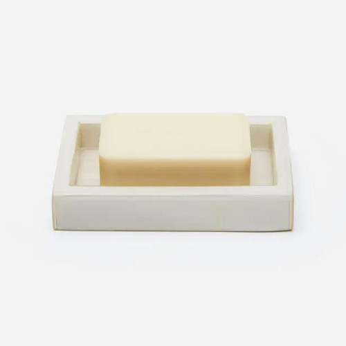 Pigeon & Poodle Arles White Rectangular Soap Dish Pigeon & Poodle