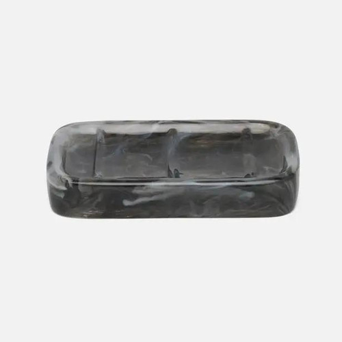 Pigeon & Poodle Abiko Rectangular Soap Dish in Obsidian Pigeon & Poodle