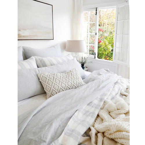 Pom Pom at Home Coco Hand Woven 14" X 24" Pillow With Insert