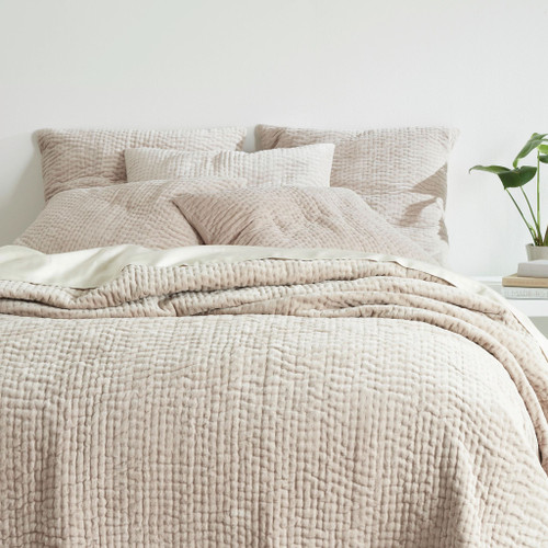 Pine Cone Hill Viola Velvet Grey Quilt product image