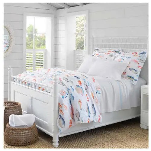 Pine Cone Hill Petite Trellis White Matelasse Coverlet