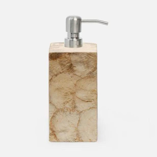 Pigeon & Poodle Andria Extra Large Soap Pump in Smoked Capiz Pigeon & Poodle